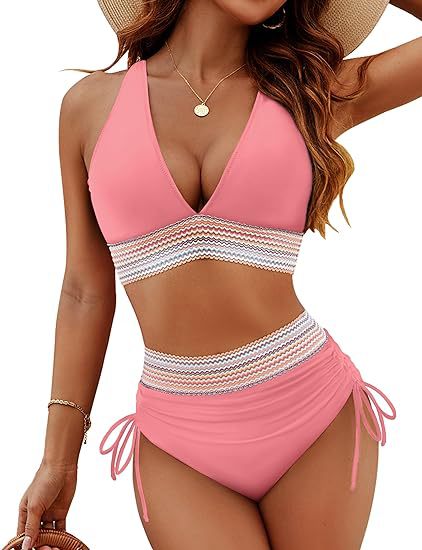 High Waist Bikini Split