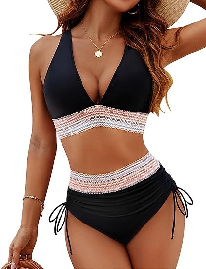 High Waist Bikini Split