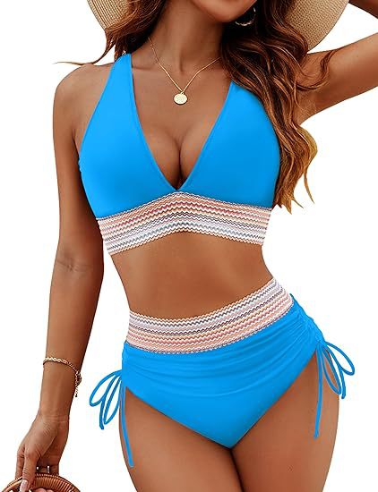 High Waist Bikini Split
