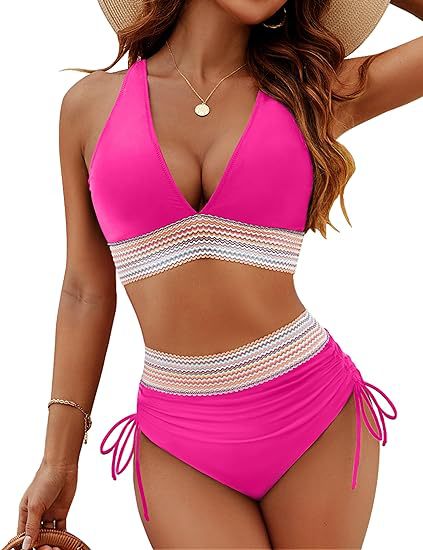 High Waist Bikini Split