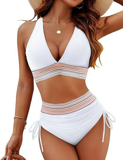 High Waist Bikini Split