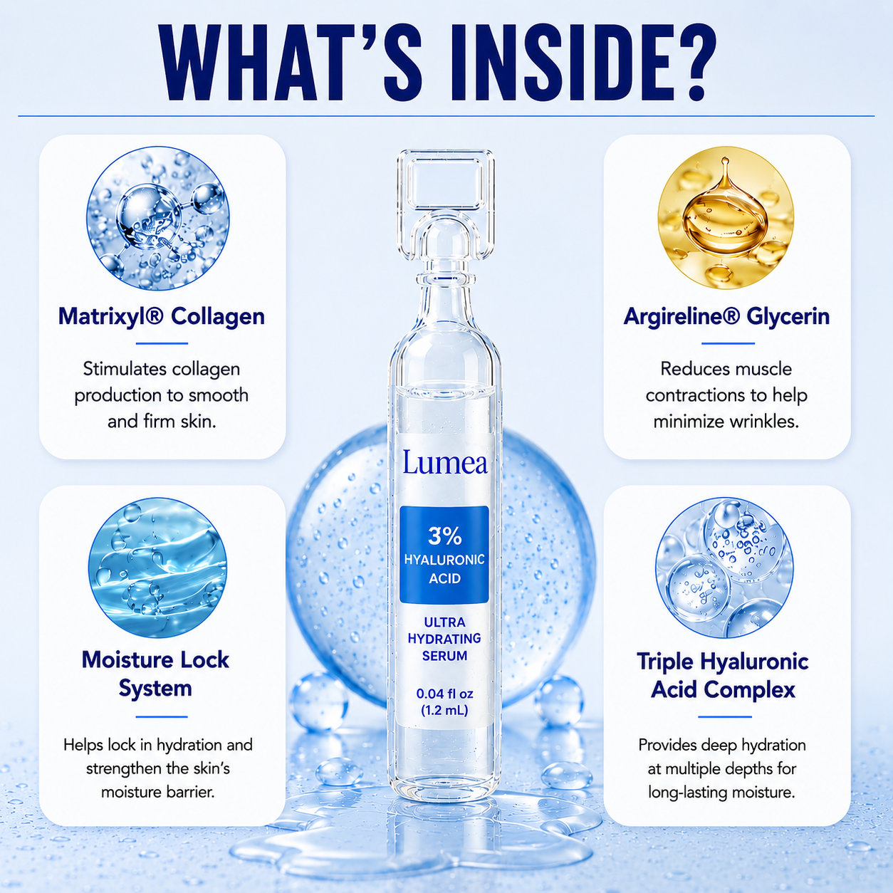 Luméa - 3% Hyaluronic Acid Ultra Hydrating Serum