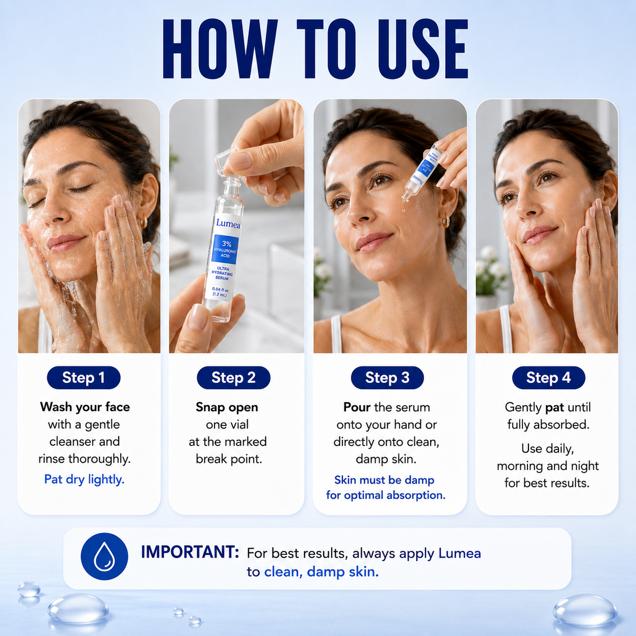 Luméa - 3% Hyaluronic Acid Ultra Hydrating Serum