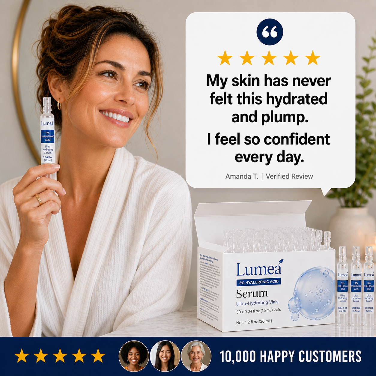 Luméa - 3% Hyaluronic Acid Ultra Hydrating Serum